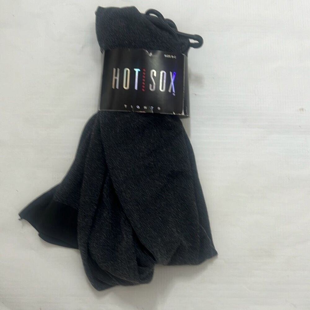 NWT Hox Sox Women's Charcoal Heather Gray‎ Pull-On Microfiber Tights Size B-C